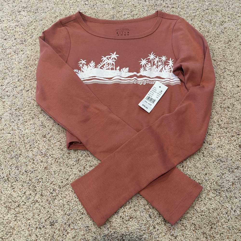 NWT billabong longe sleeve XS